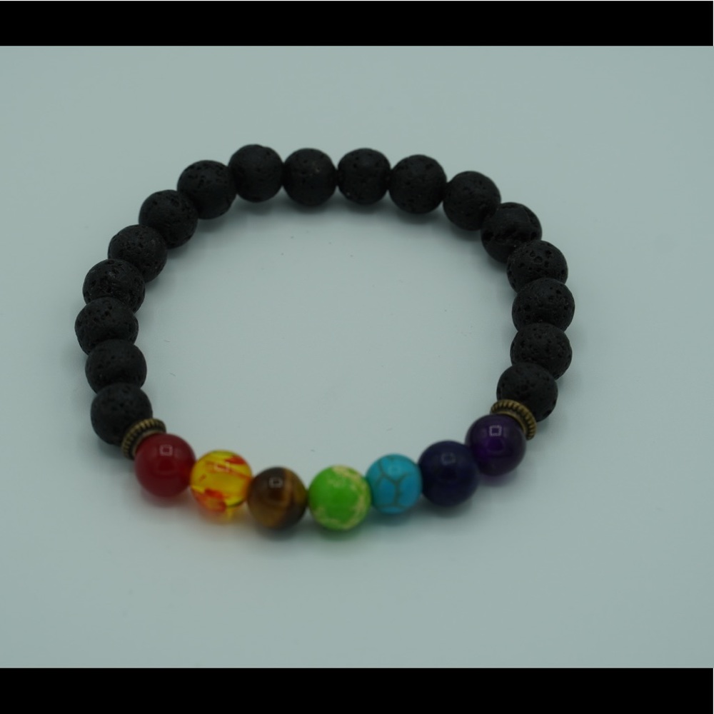 Lava Stone Bracelet.  Natural Stone Bracelet